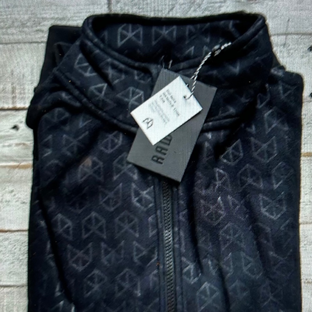 NWT Rawgear Monogram Track Black  Men's Jacket M